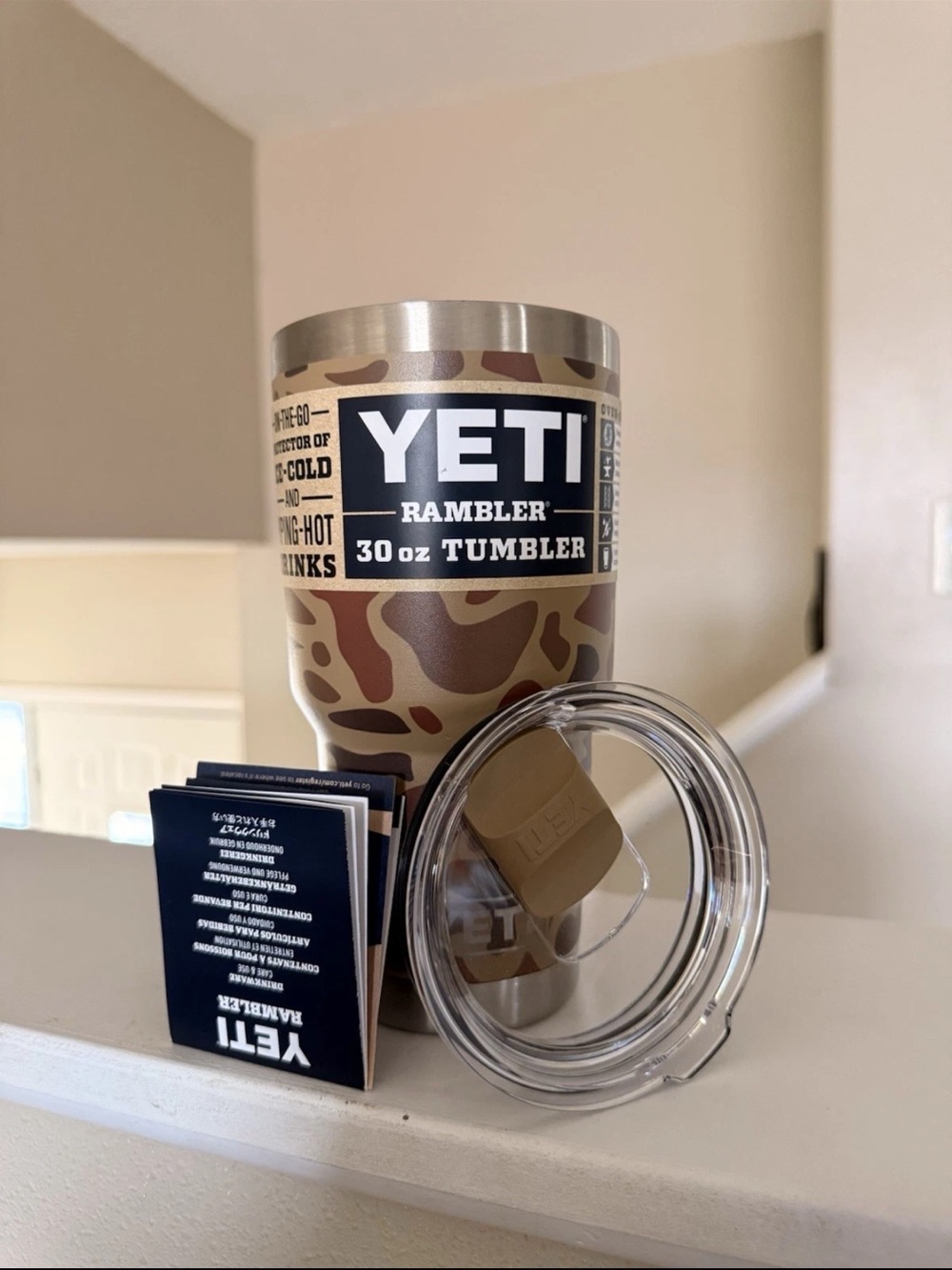 Yeti Rambler 30 oz Tumbler - Camo Brown Tan